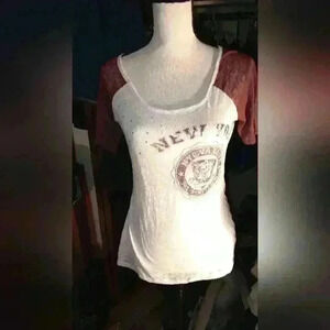 Eyeshadow varsity tee
